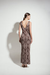 Vestido Atenea Café - Palo de Rosa