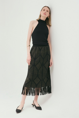 Falda Atenea Negro-Dorado