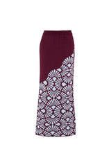 Falda Venus Vinotinto-Azul Celeste