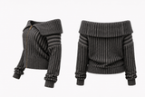 CHAQUETA CDG-PARIS - Vanizado negro