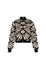 Bomber Jacket Venus Negro-Beige