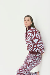 Bomber Jacket Venus Vinotinto-Celeste