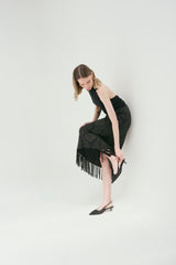 Falda Atenea Negro-Dorado