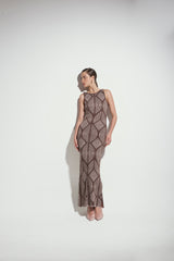 Vestido Atenea Café - Palo de Rosa