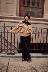CHAQUETA CDG-PARIS - Vanizado camel