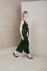 Vestido Atenea Negro-Dorado