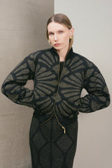 Bomber Jacket Venus Negro-Dorado