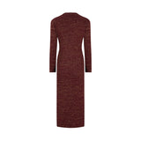 VESTIDO MAREA BORGOÑA-DORADO