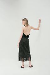 Falda Atenea Negro-Dorado