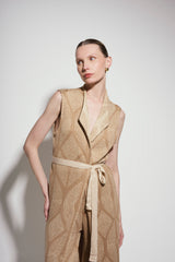 Chaleco Atenea Camel-Dorado