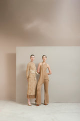 Falda Atenea Camel-Dorado