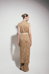 Chaleco Atenea Camel-Dorado