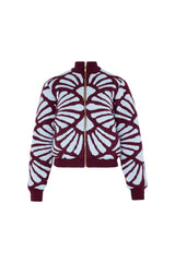 Bomber Jacket Venus Vinotinto-Celeste