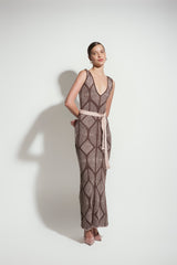 Vestido Atenea Café - Palo de Rosa