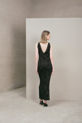 Vestido Atenea Negro-Dorado