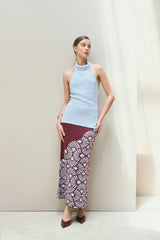 Falda Venus Vinotinto-Azul Celeste