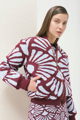 Bomber Jacket Venus Vinotinto-Celeste