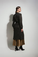 Cárdigan Atenea Negro-Dorado