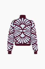 Bomber Jacket Venus Vinotinto-Celeste