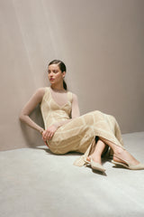 Vestido Atenea Camel-Dorado