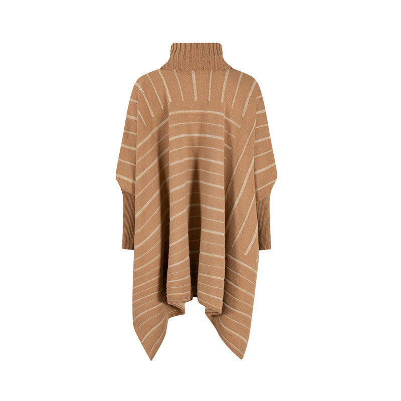 RUANA NOBU BEIGE-DORADO