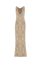Vestido Atenea Camel-Dorado