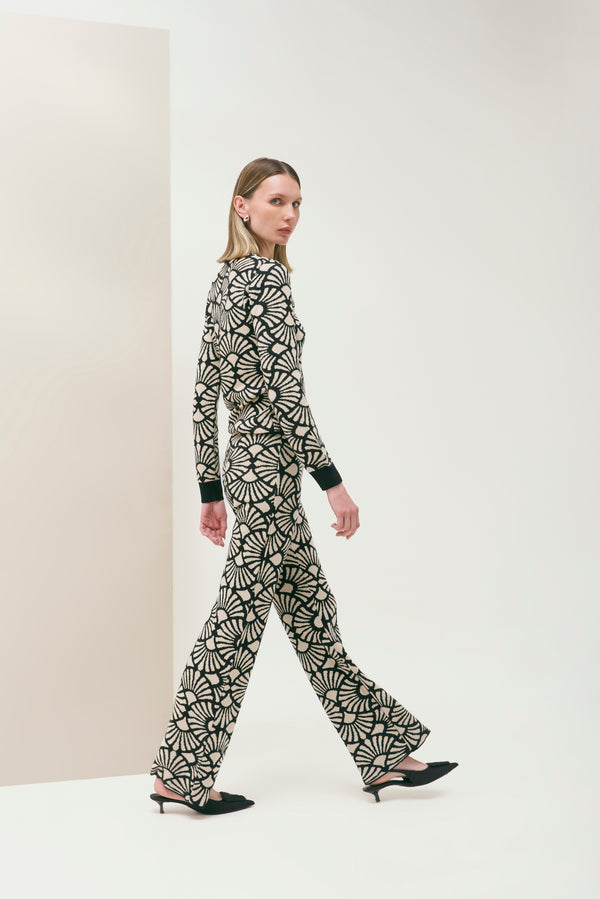 Pantalón Venus Negro-Beige