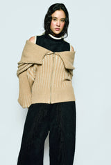 CHAQUETA CDG-PARIS - Vanizado camel