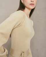 Vestido Ariadna Beige-Dorado