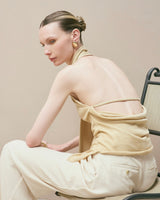 Top Afrodita Beige-Dorado