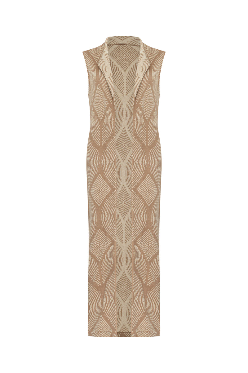 Chaleco Atenea Camel-Dorado