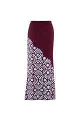 Falda Venus Vinotinto-Azul Celeste
