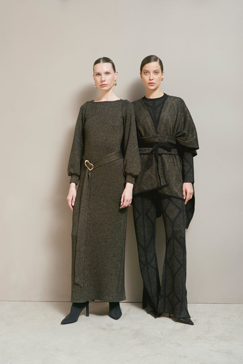 Pantalón Atenea Negro-Dorado