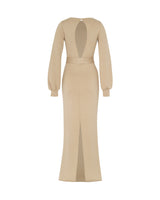 Vestido Ariadna Beige-Dorado