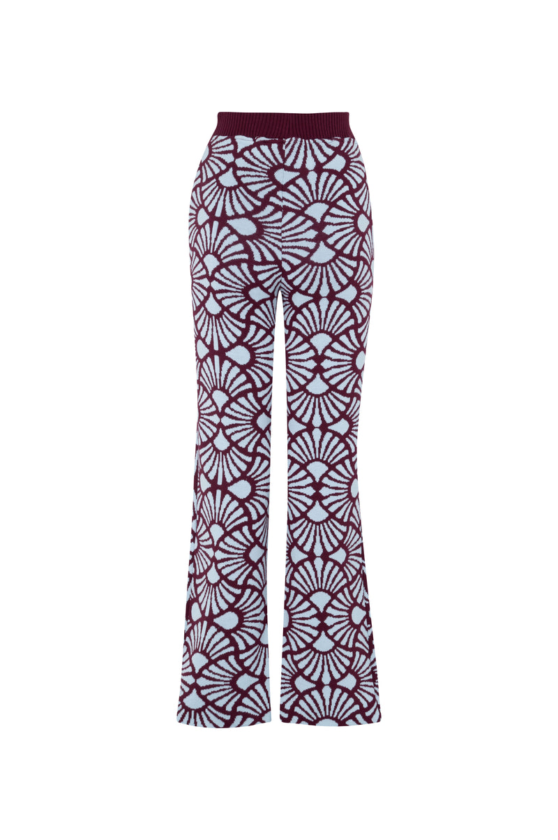 Pantalón Venus Vinotinto-Azul Celeste