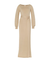 Vestido Ariadna Beige-Dorado
