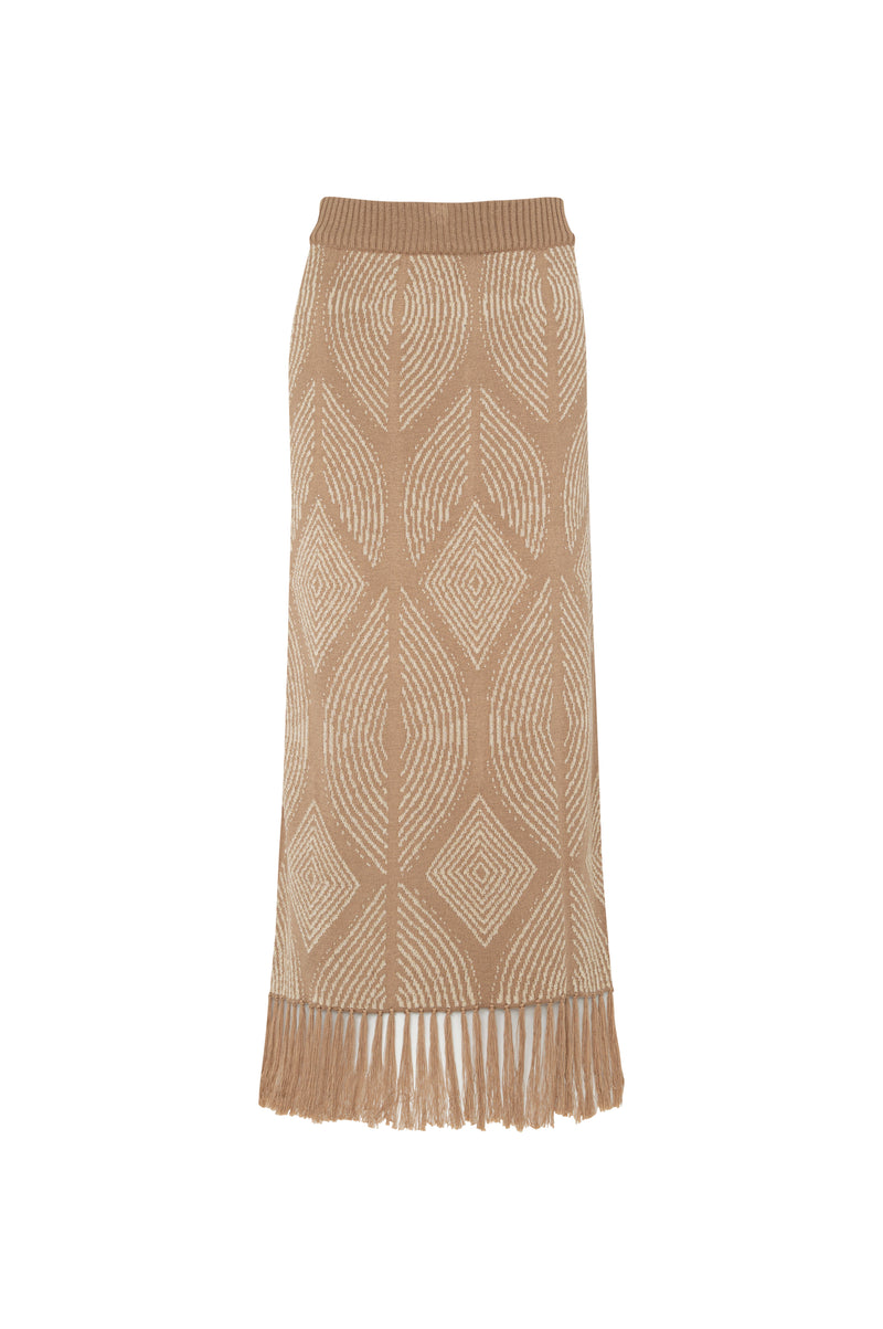 Falda Atenea Camel-Dorado